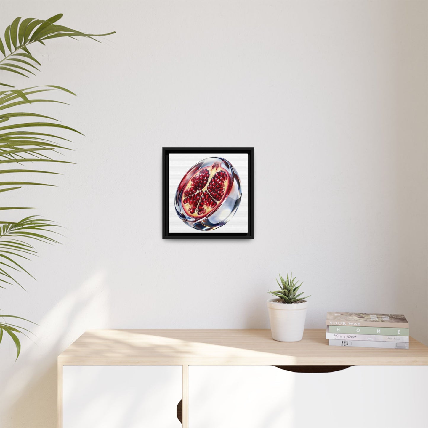 Crimson Pomegranate Framed Wall Art