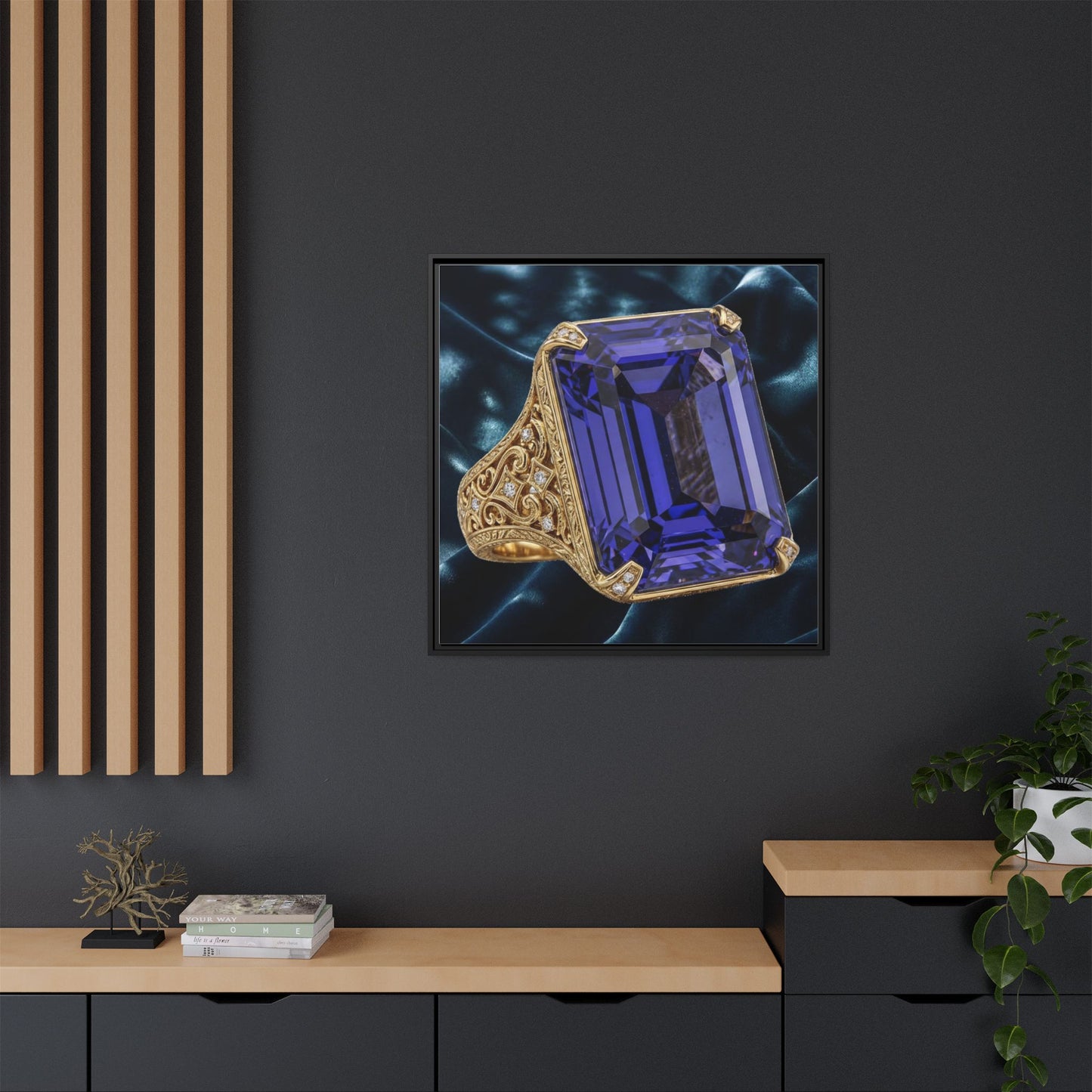 Tanzanite Citadel Canvas