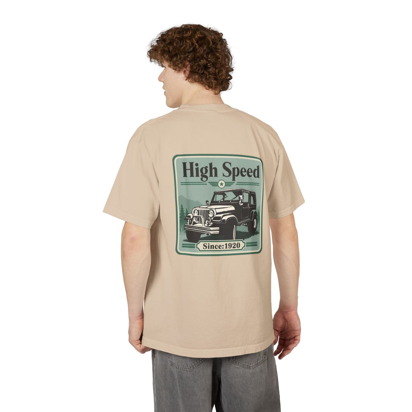 High Speed Vintage 4x4 Graphic Drop-Shoulder T-Shirt
