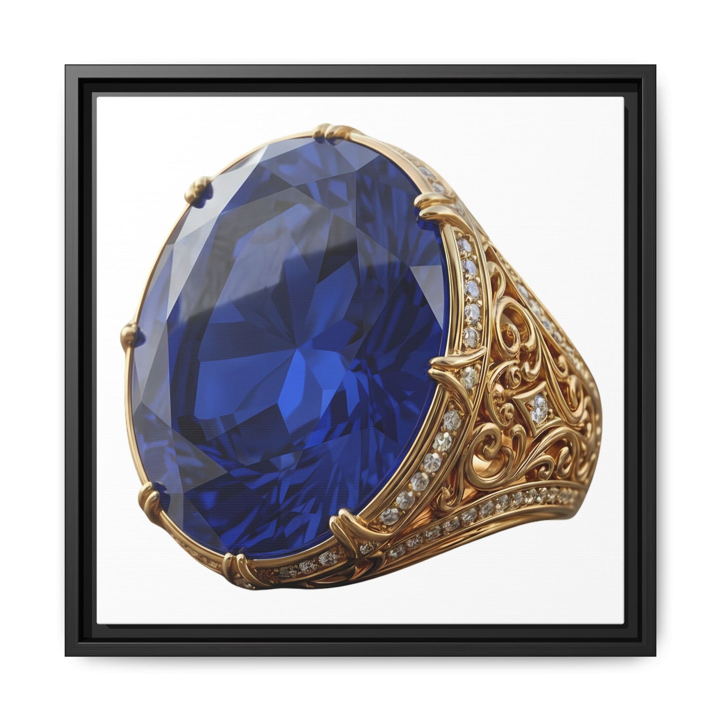 Blue Sapphire Signet Canvas Print