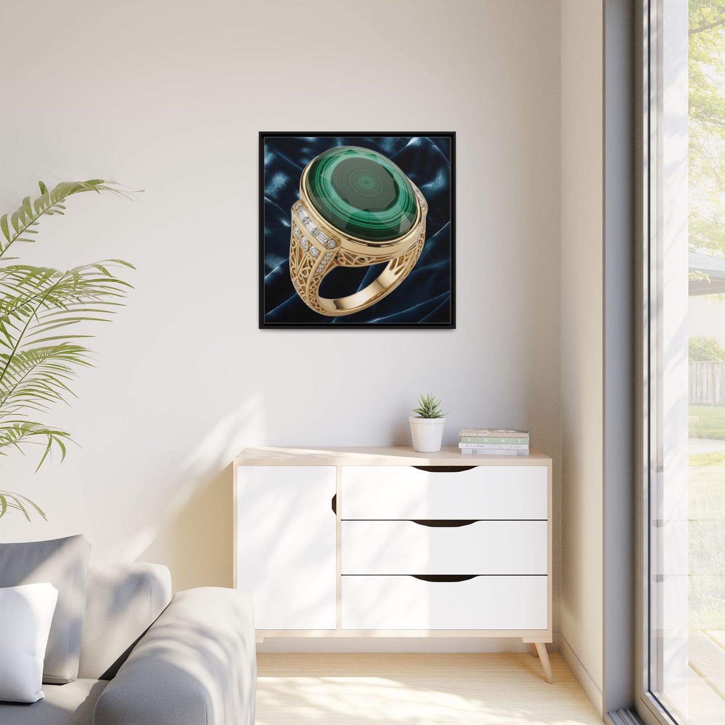 Malachite Cabochon Canvas