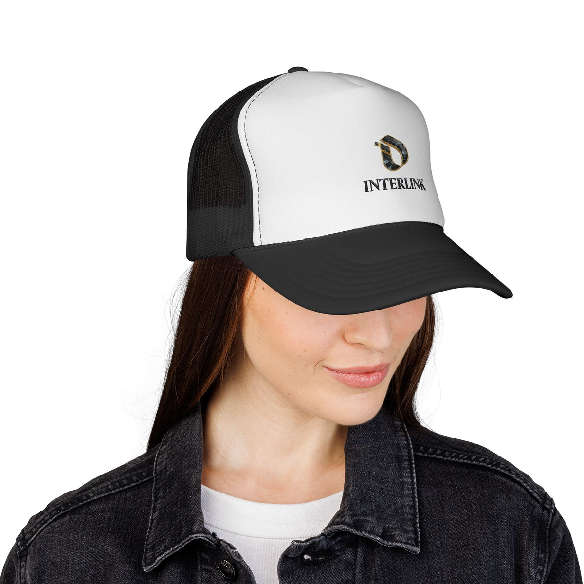 Black Diamond Facet Trucker Cap with Interlink Mark
