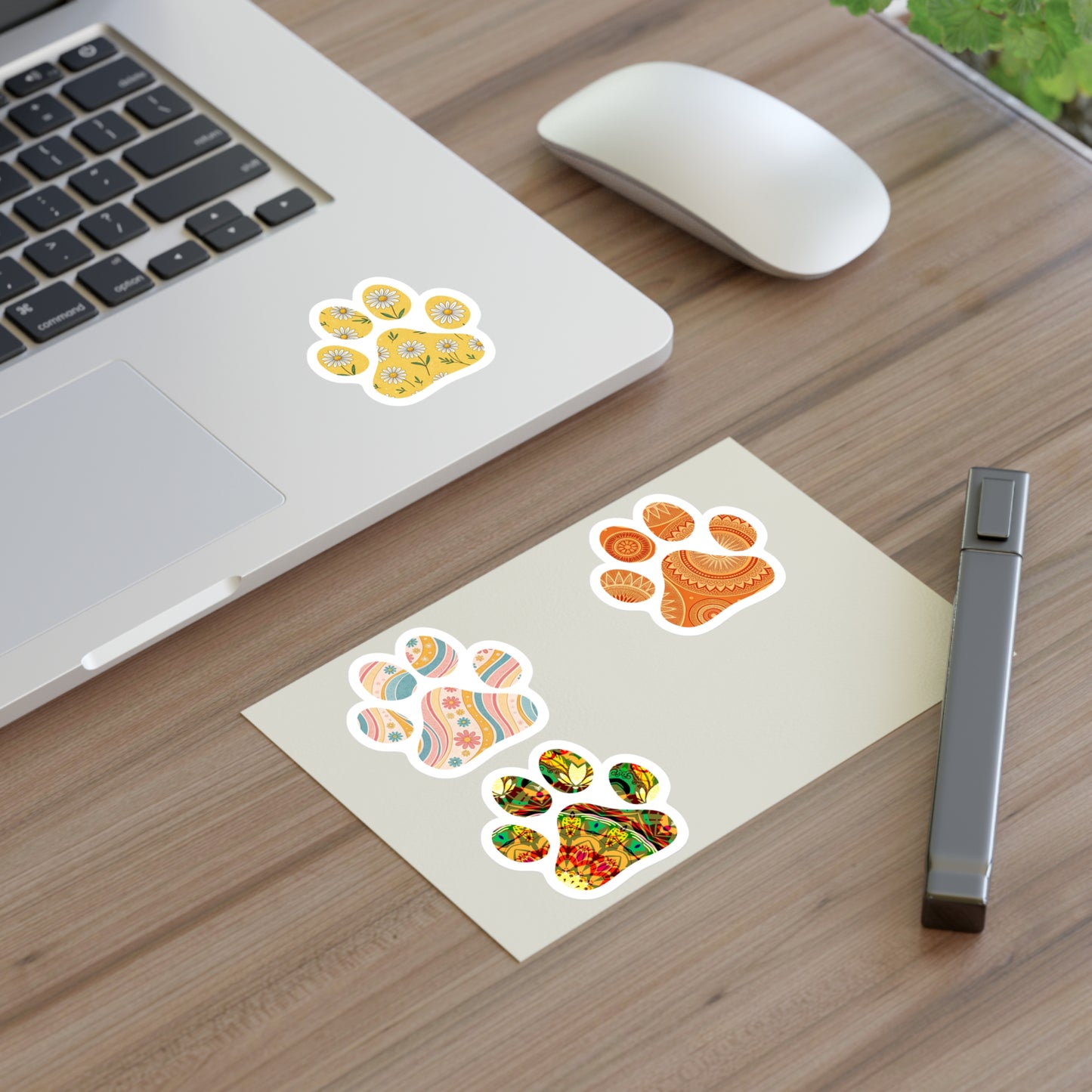 Eclectic Paw Motif Sticker Sheet