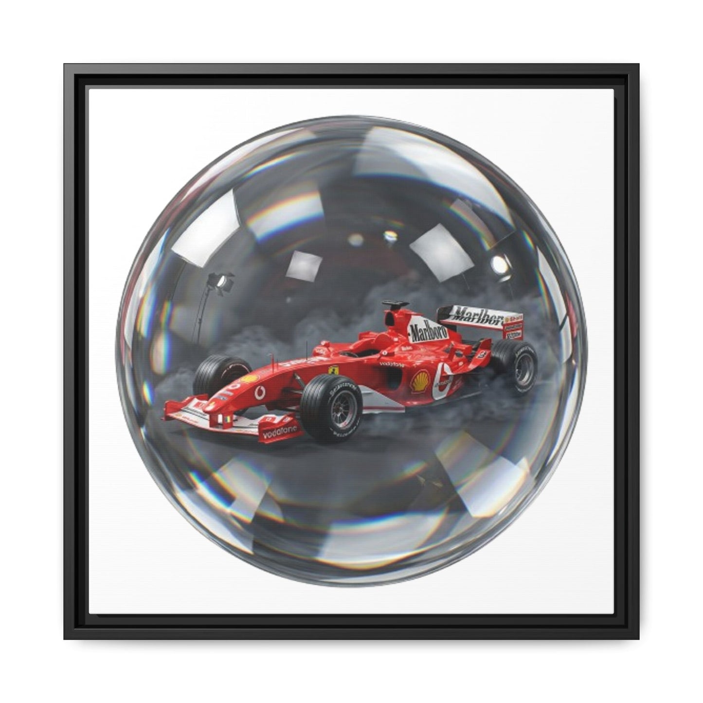 Velocity Sphere Framed Canvas