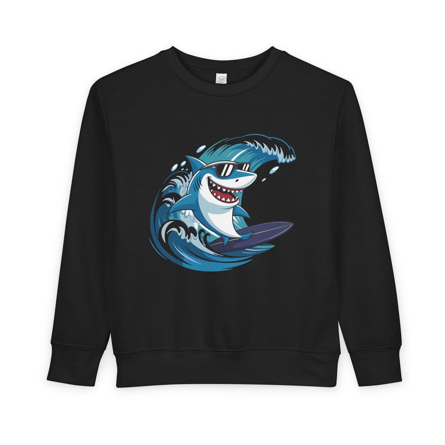 Surfing Shark Toddler Crewneck Sweatshirt