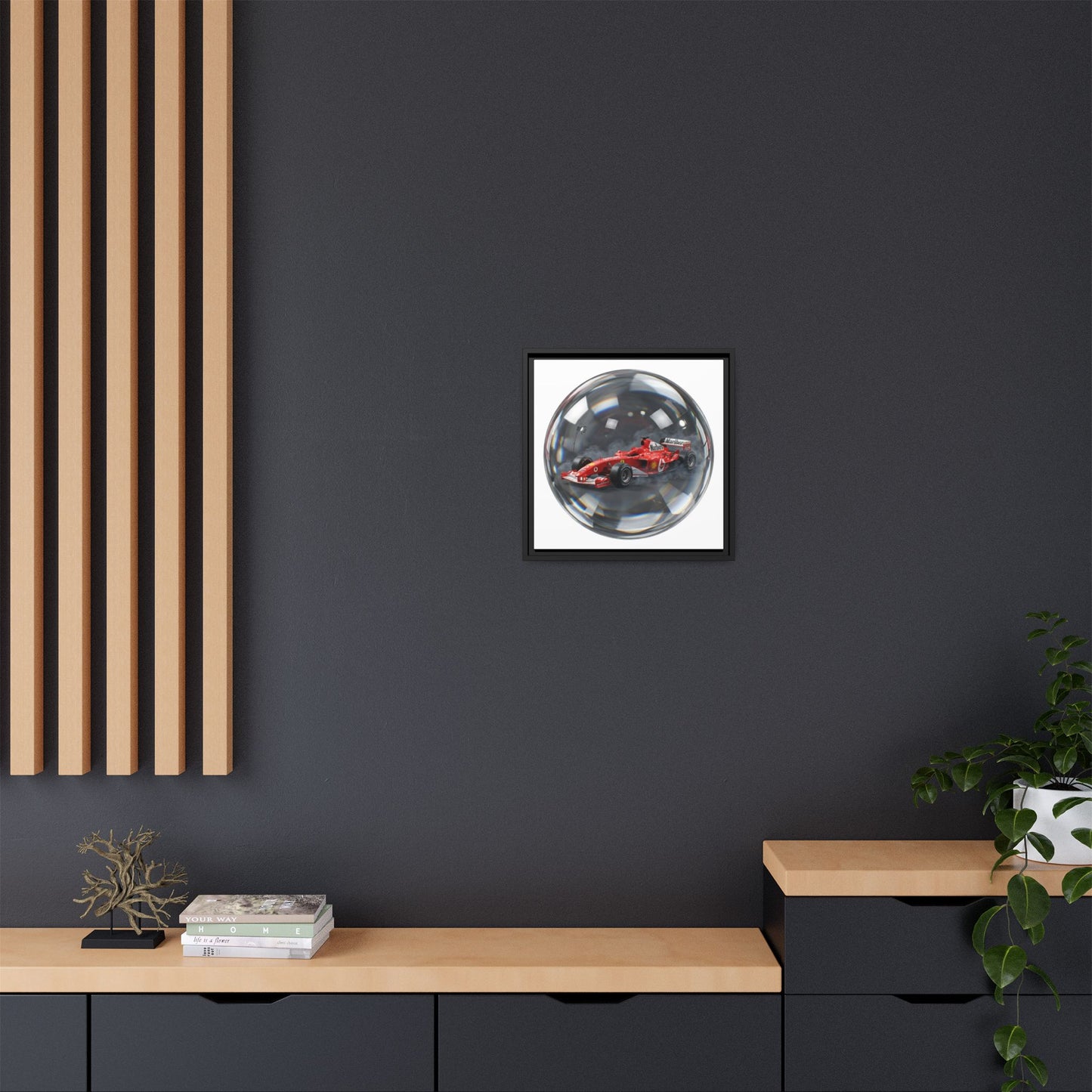 Velocity Sphere Framed Canvas