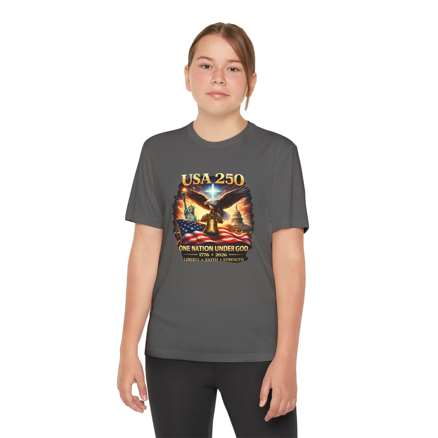 USA 250 Youth Patriotic Graphic Tee