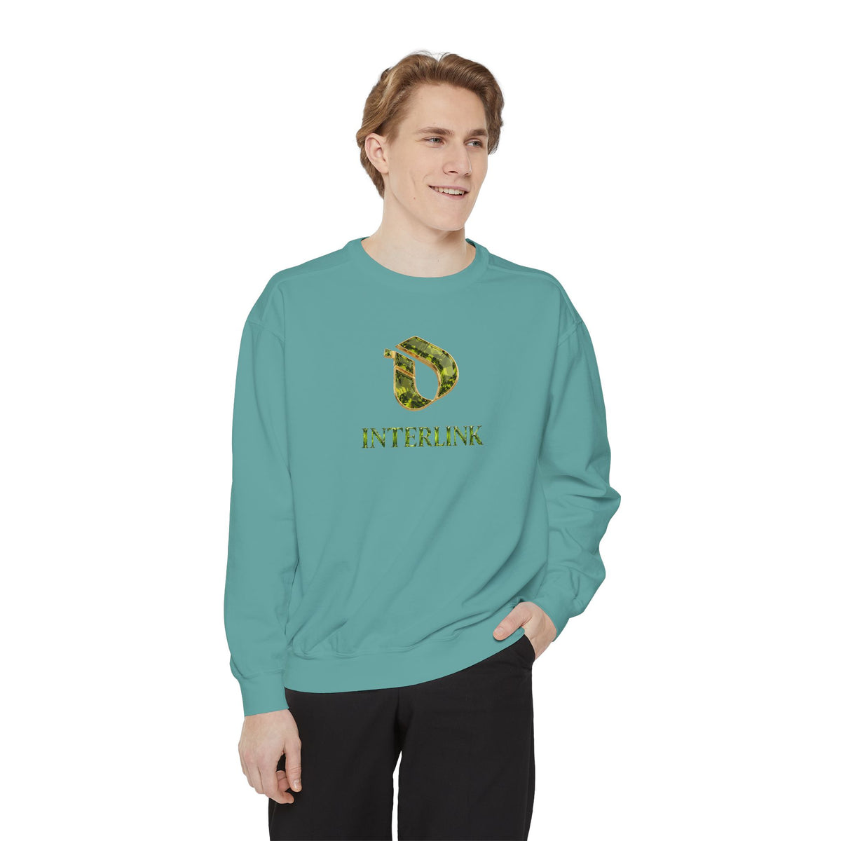 Peridot Meadowlight Interlink Women’s Crewneck Sweatshirt