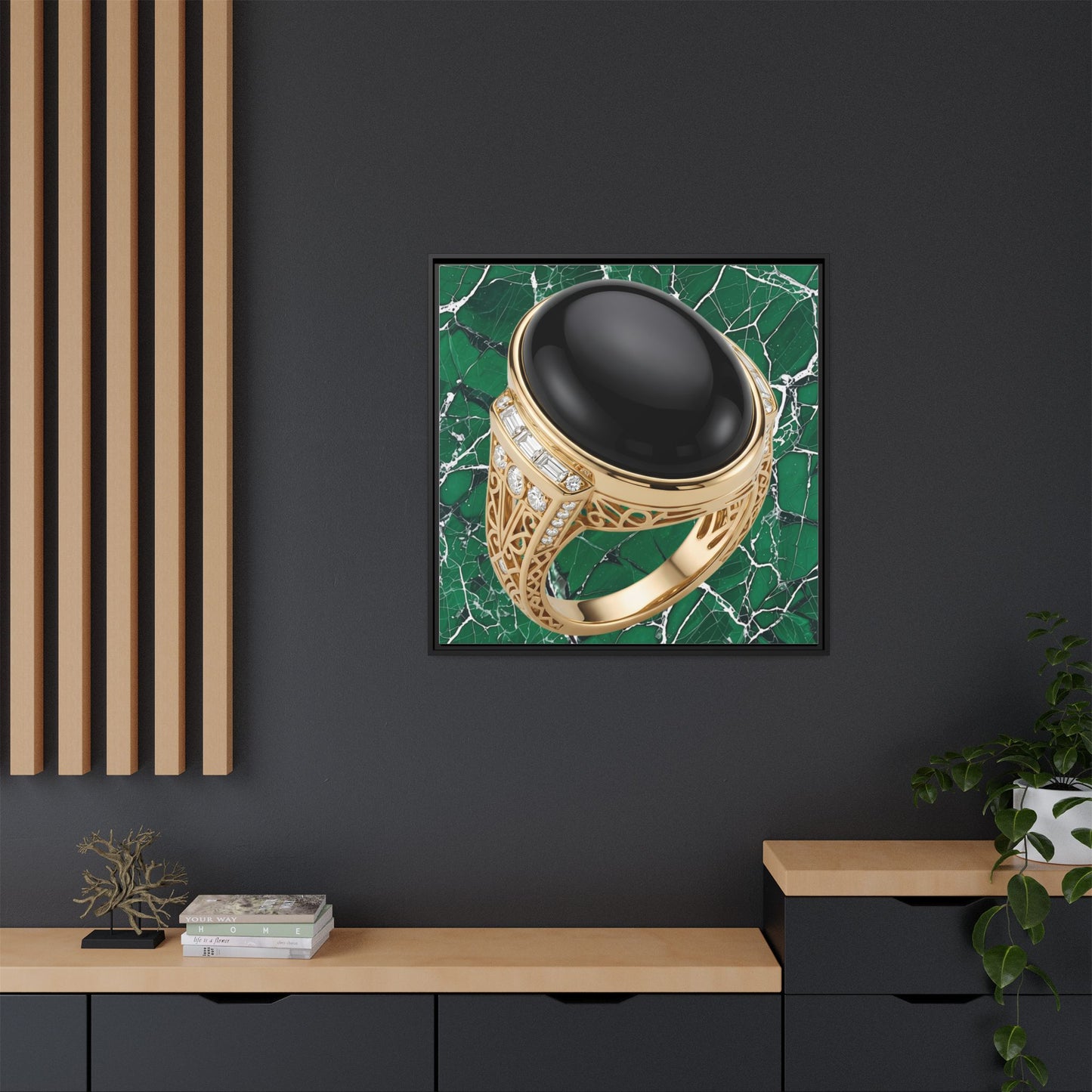 Onyx Verde Marble Canvas