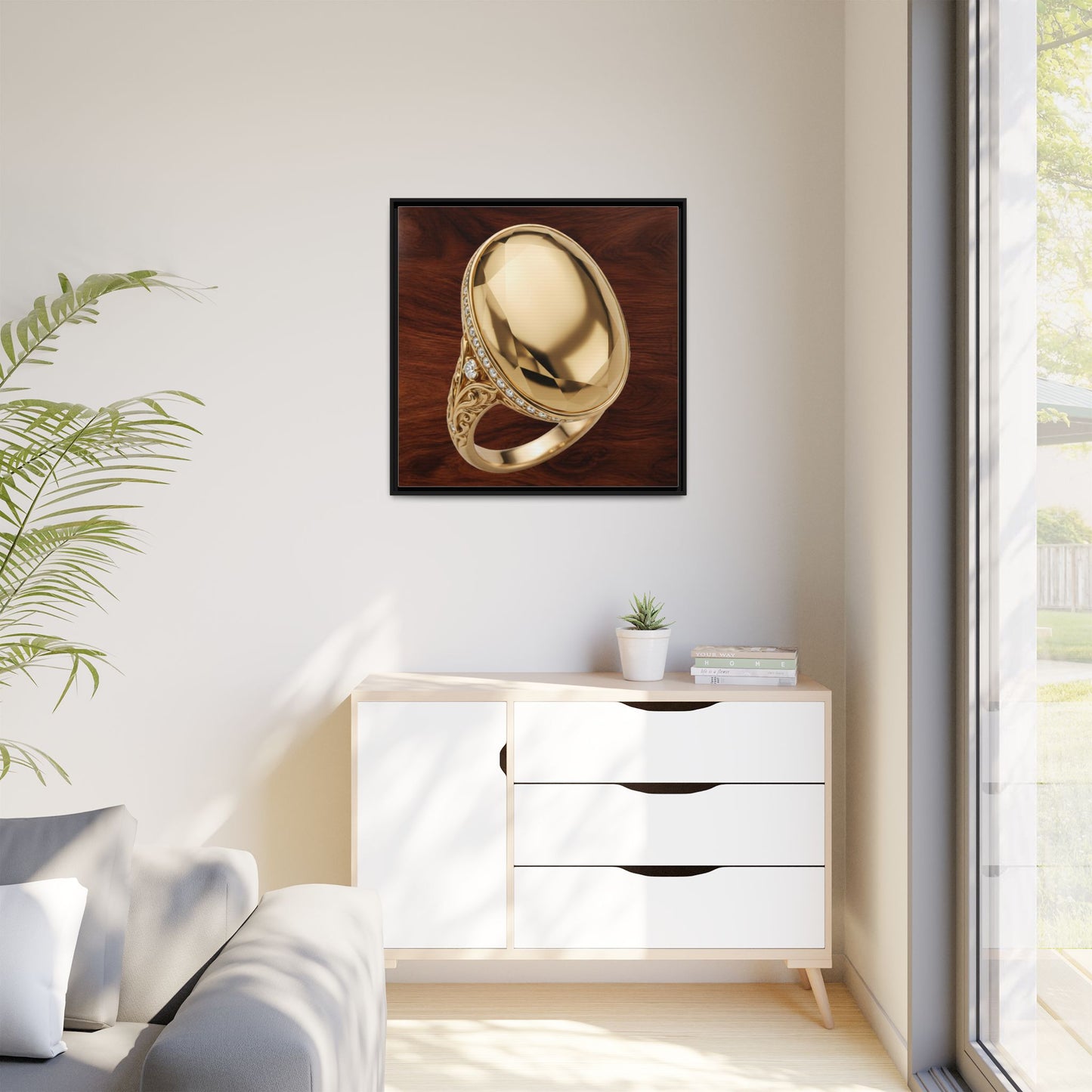 Molten Oval Canvas