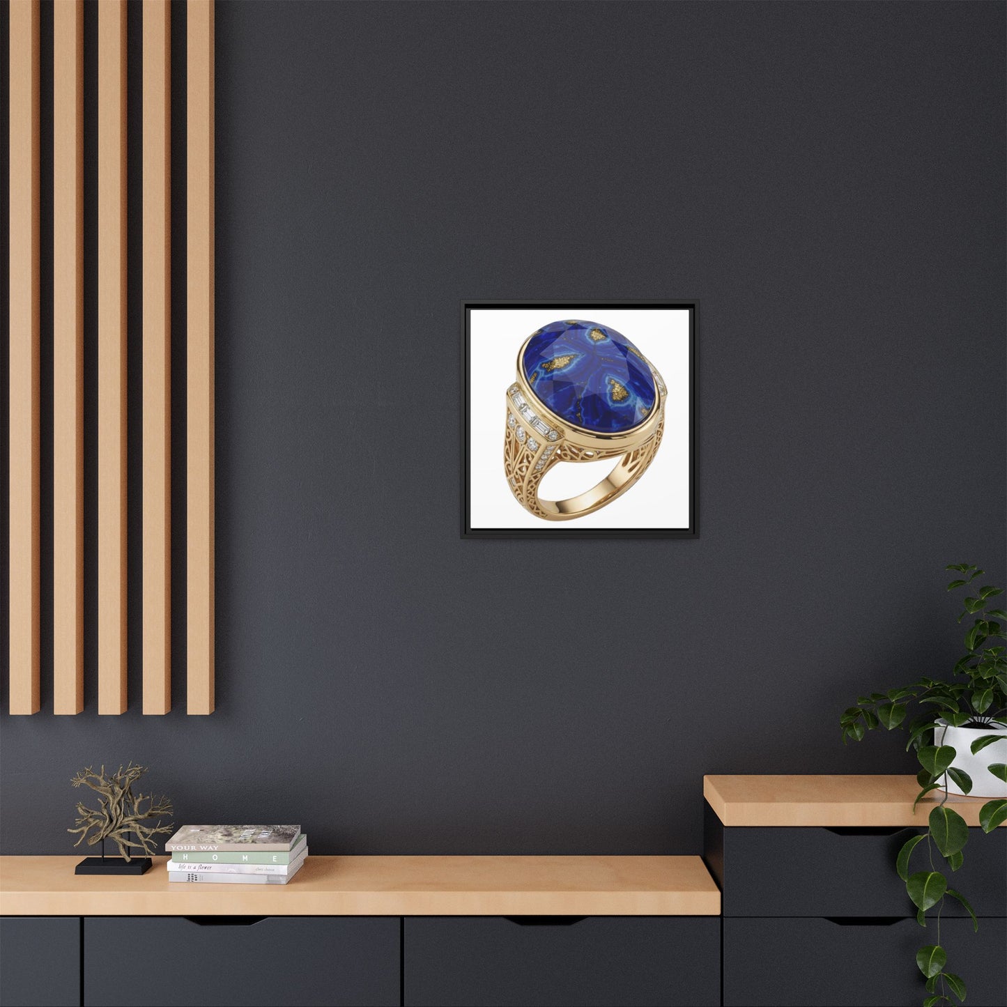 Lapis Ivory Focus Canvas