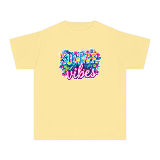 Summer Vibes Floral Youth Tee