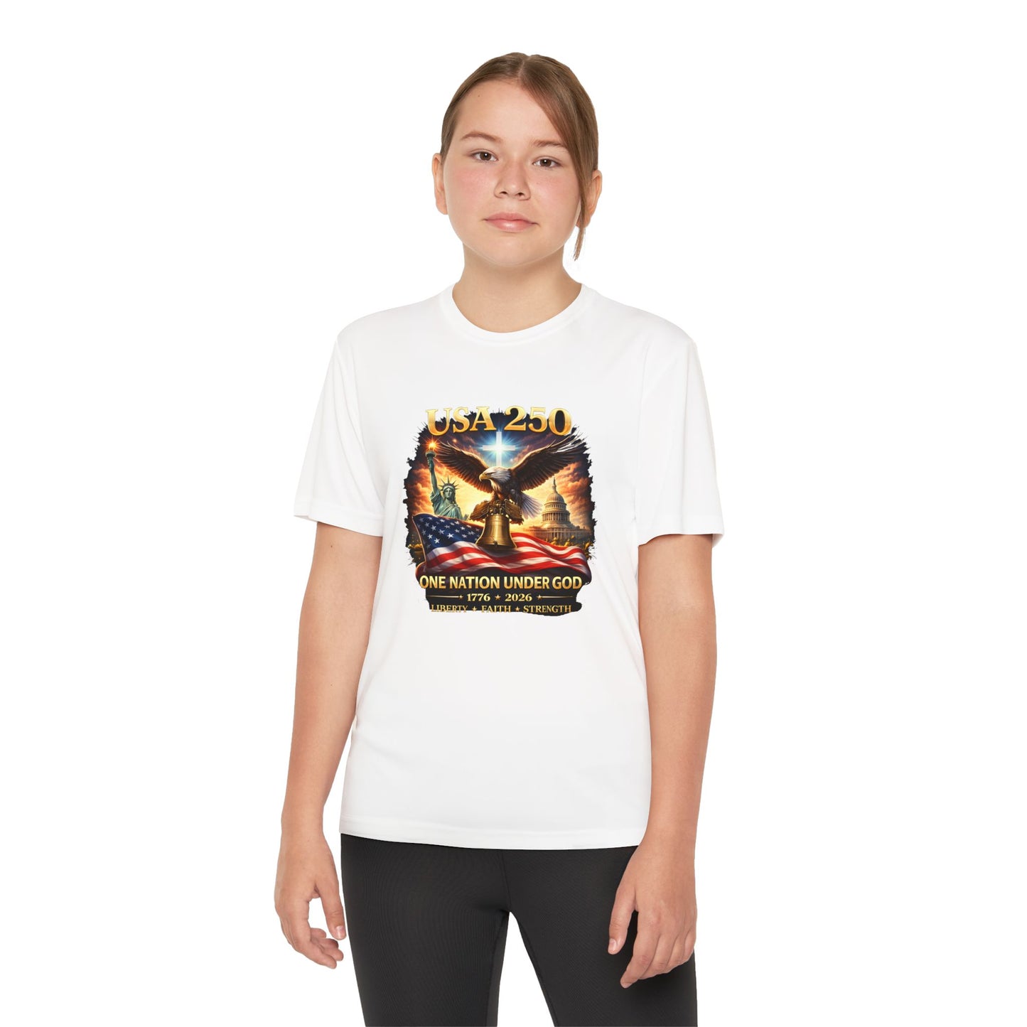 USA 250 Youth Patriotic Graphic Tee