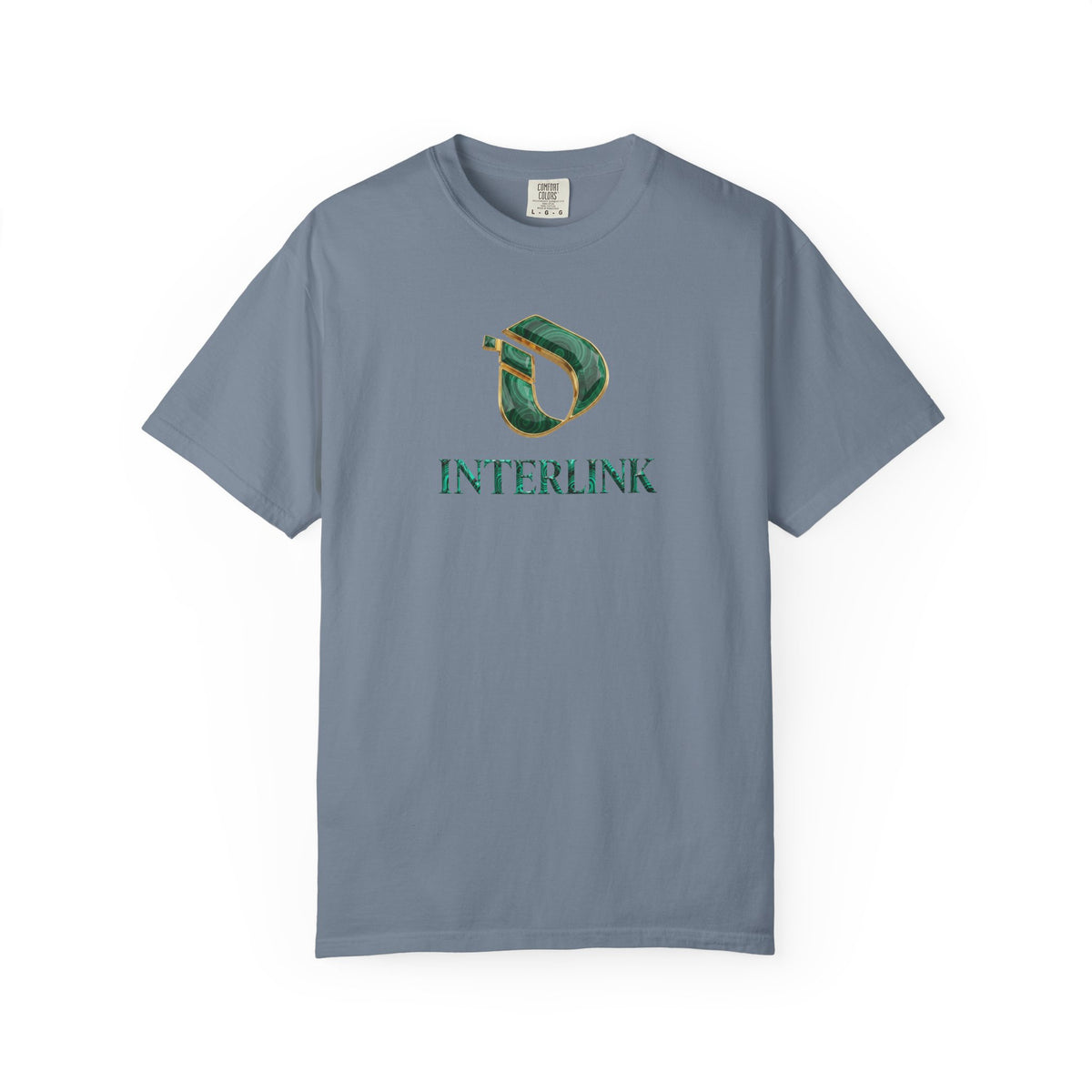 Malachite Facet Interlink Front Graphic Ring-Spun Cotton Tee