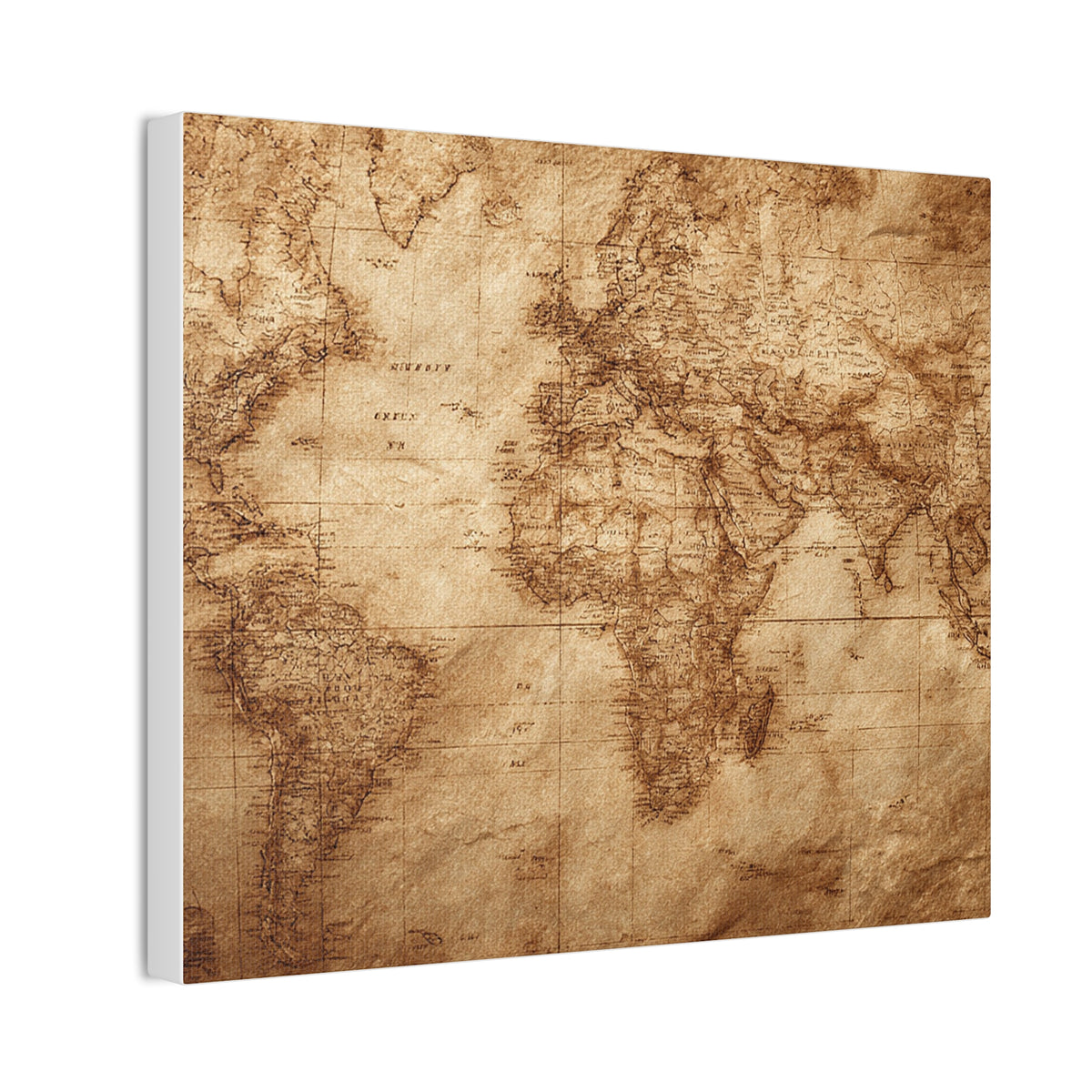 Heritage World Map Canvas Print