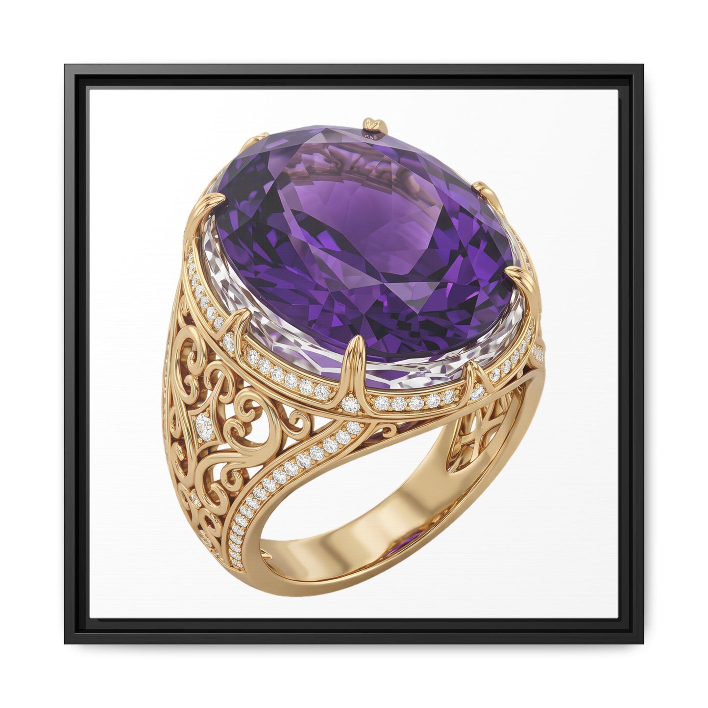 Amethyst Emblem Canvas Print