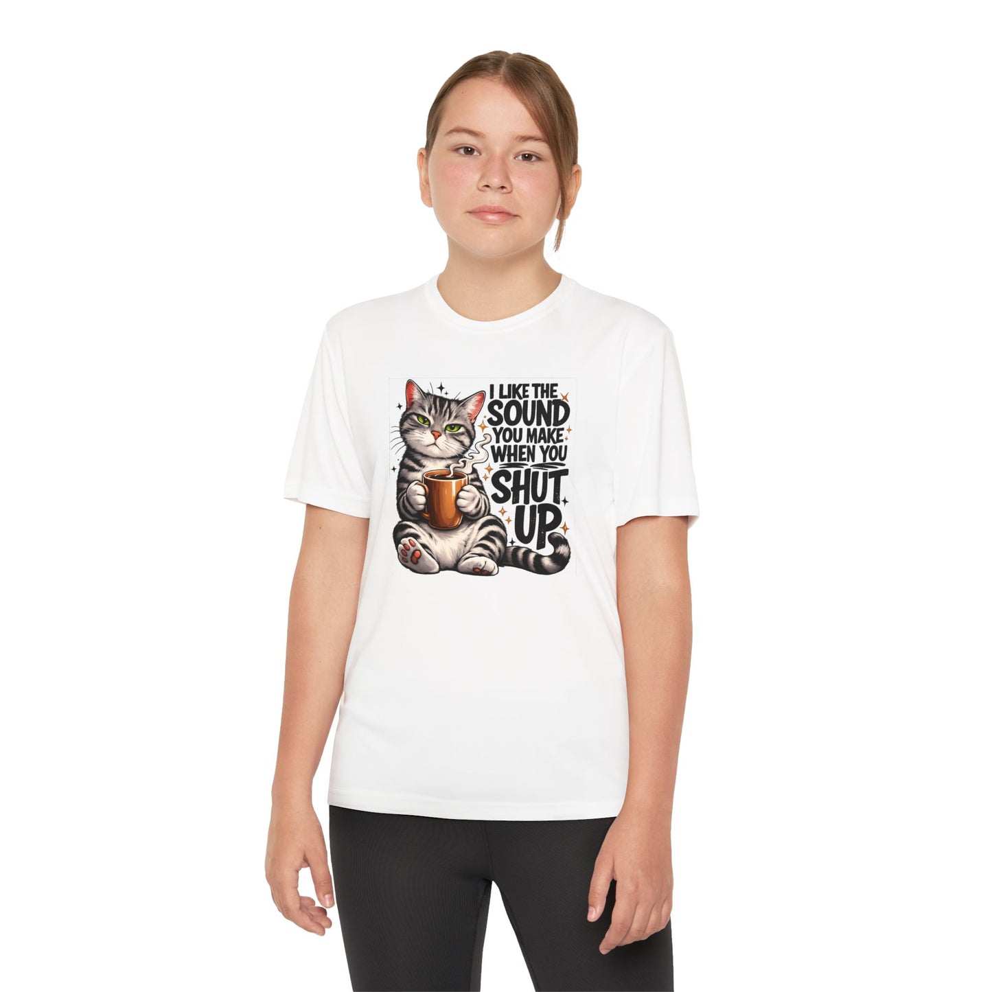 Youth Sarcastic Cat Graphic Tee