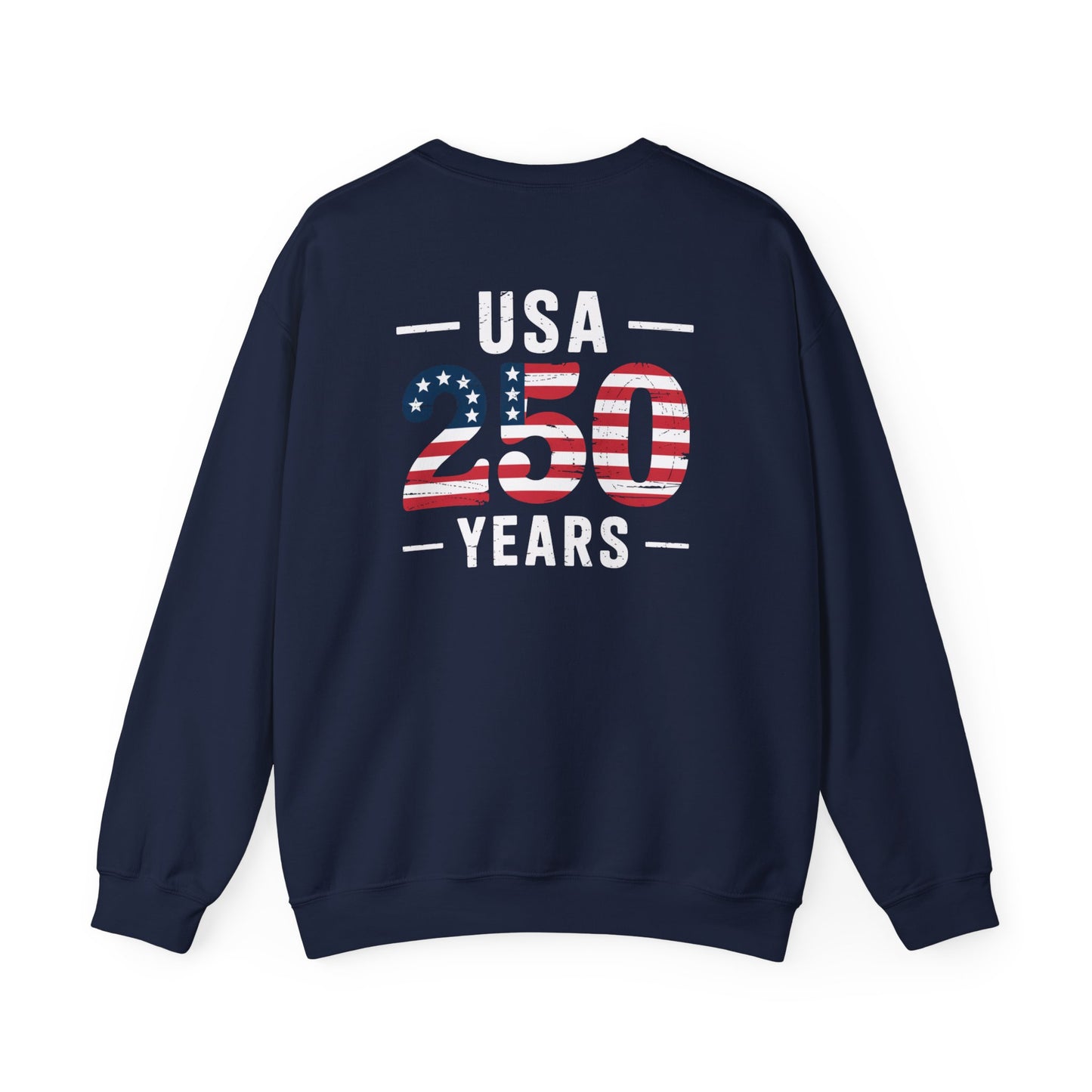 USA 250 Years Patriotic Crewneck Sweatshirt