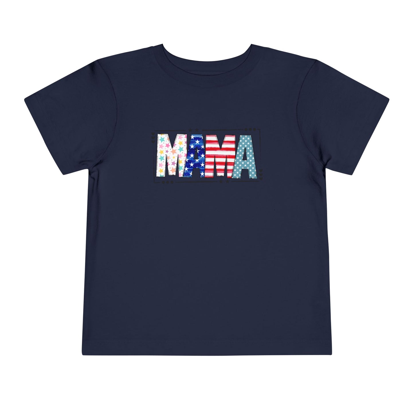 Toddler MAMA Patchwork Stars & Stripes T-Shirt