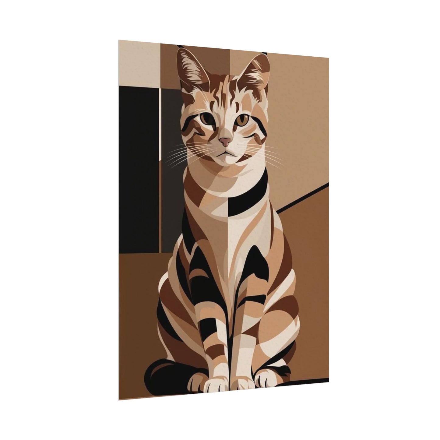 Feline Geometry Poster