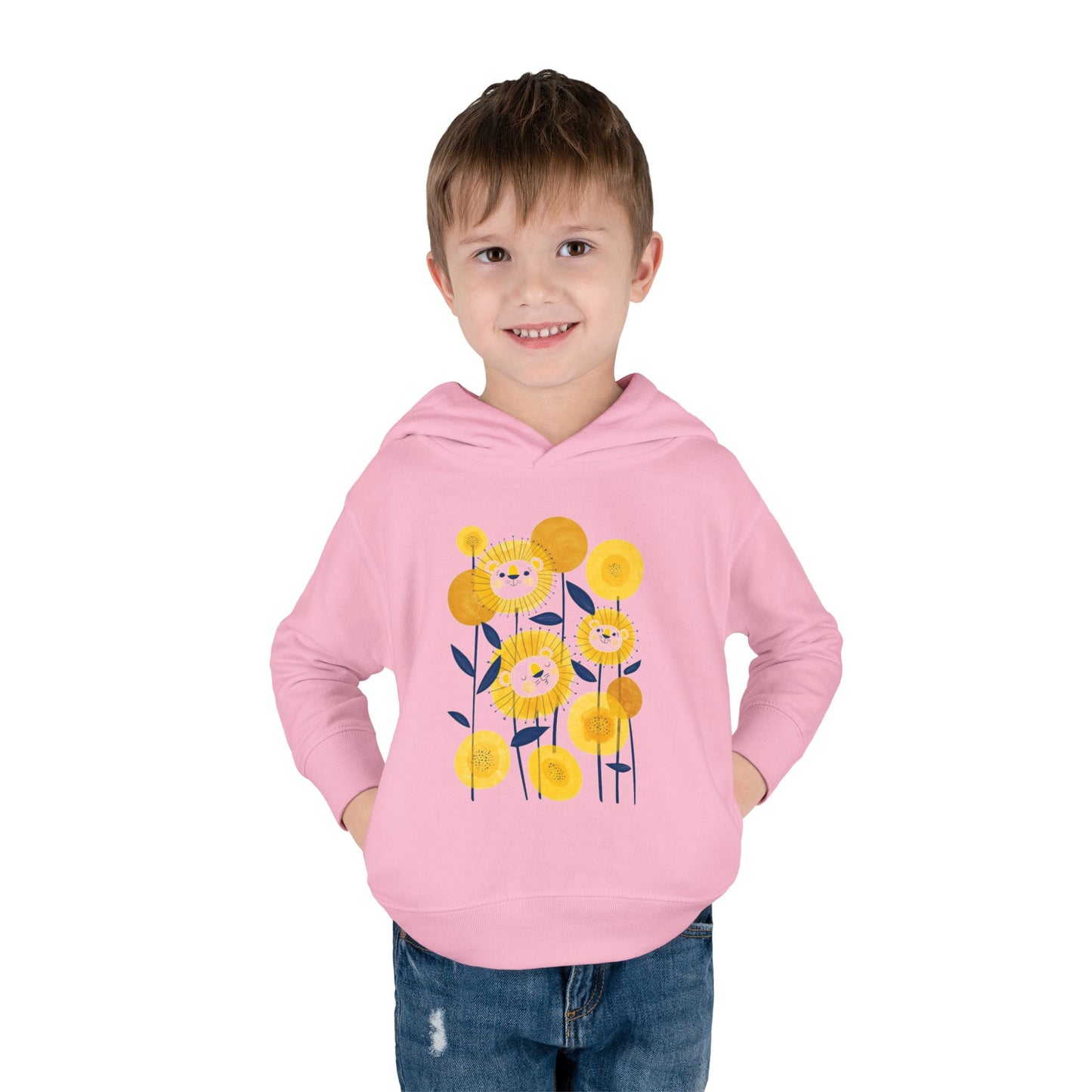 Smiling Flower Garden Toddler Hoodie