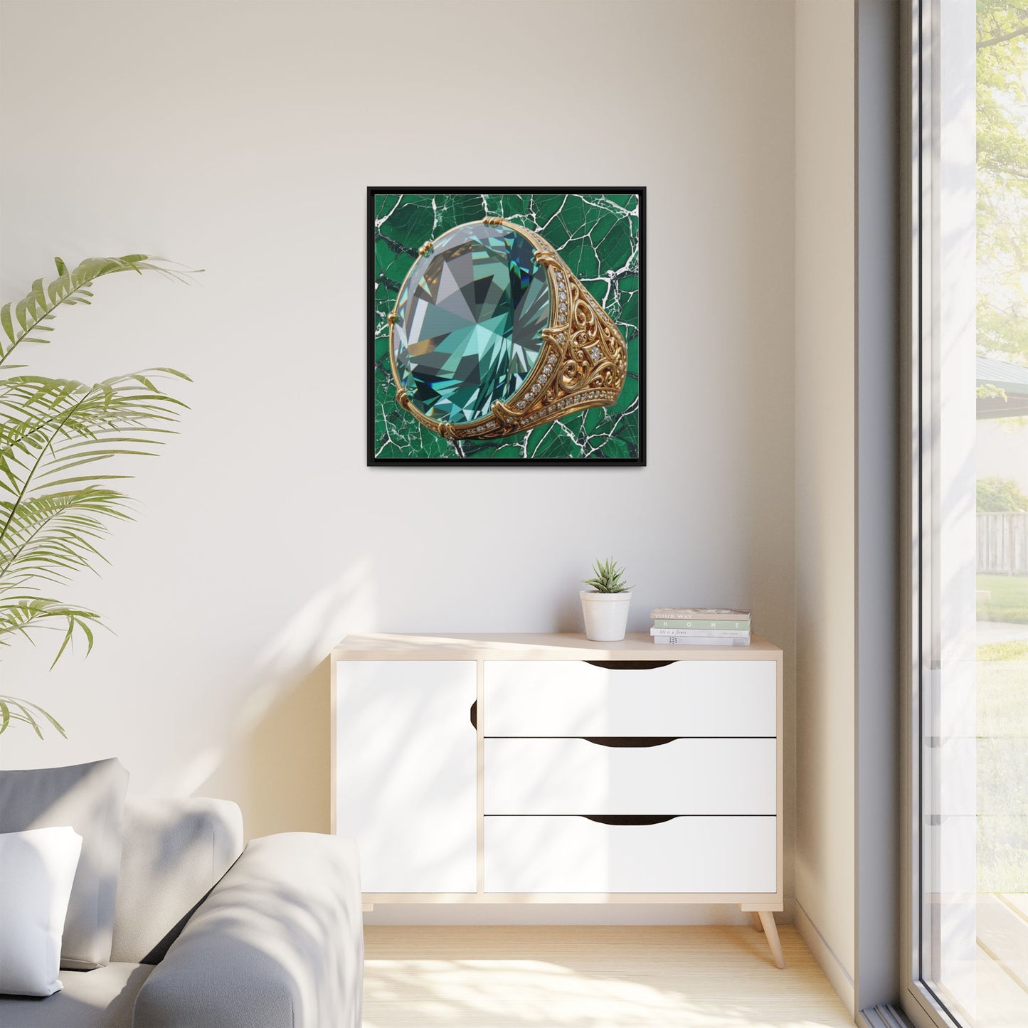 Veinwork Tourmaline Canvas