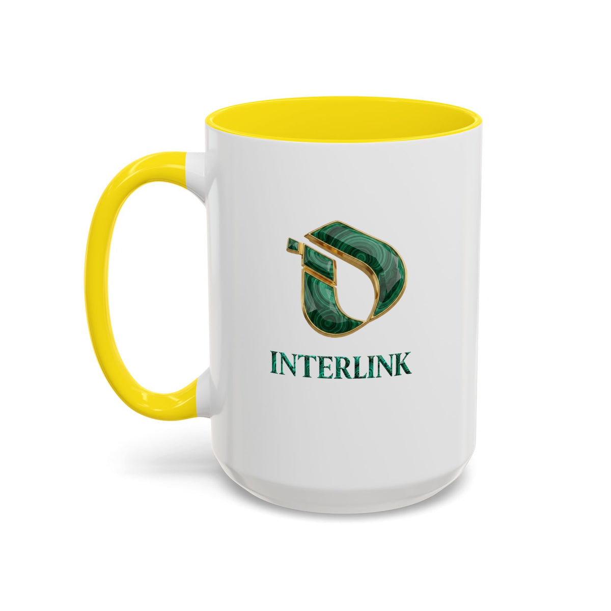 Malachite Vein Interlink Two-Tone Ceramic Mug