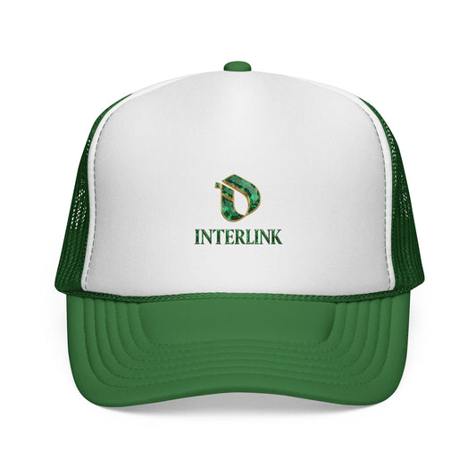 Emerald Logo Mesh-Back Interlink Trucker Cap