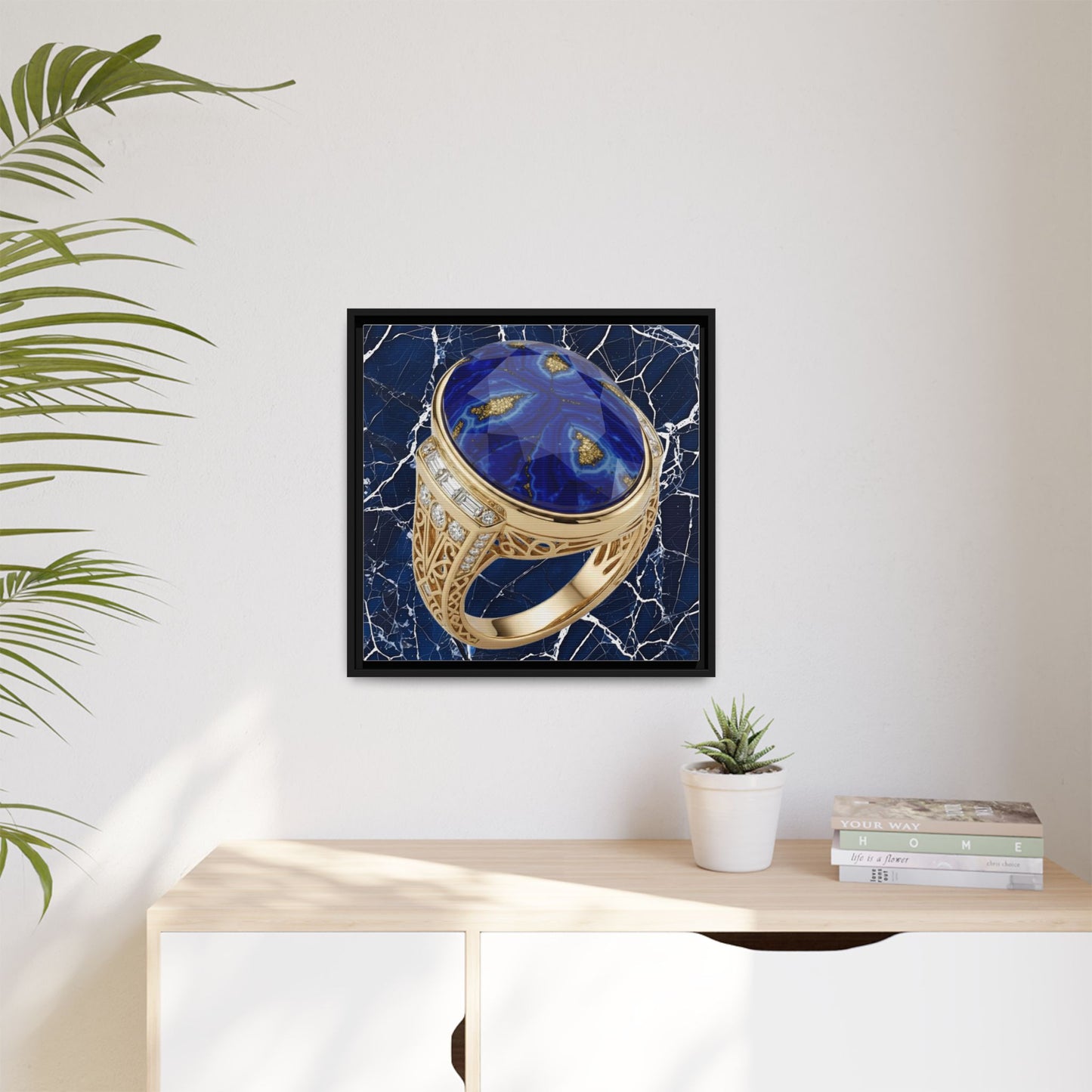 Lapis Lazuli Ceremonial Ring Canvas
