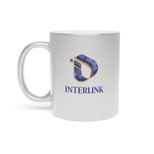 Lapis Lazuli Interlink Metallic-Finish 11oz Ceramic Mug