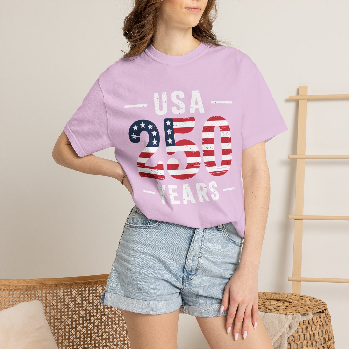 250 American Flag Graphic T-Shirt