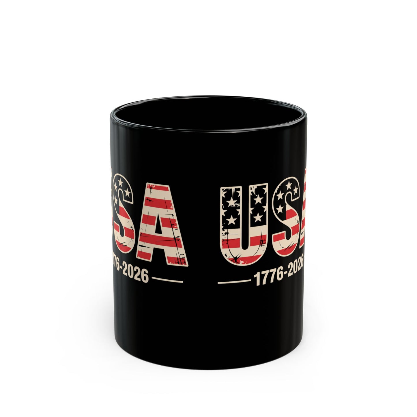 USA 1776-2026 Vintage Flag Mug