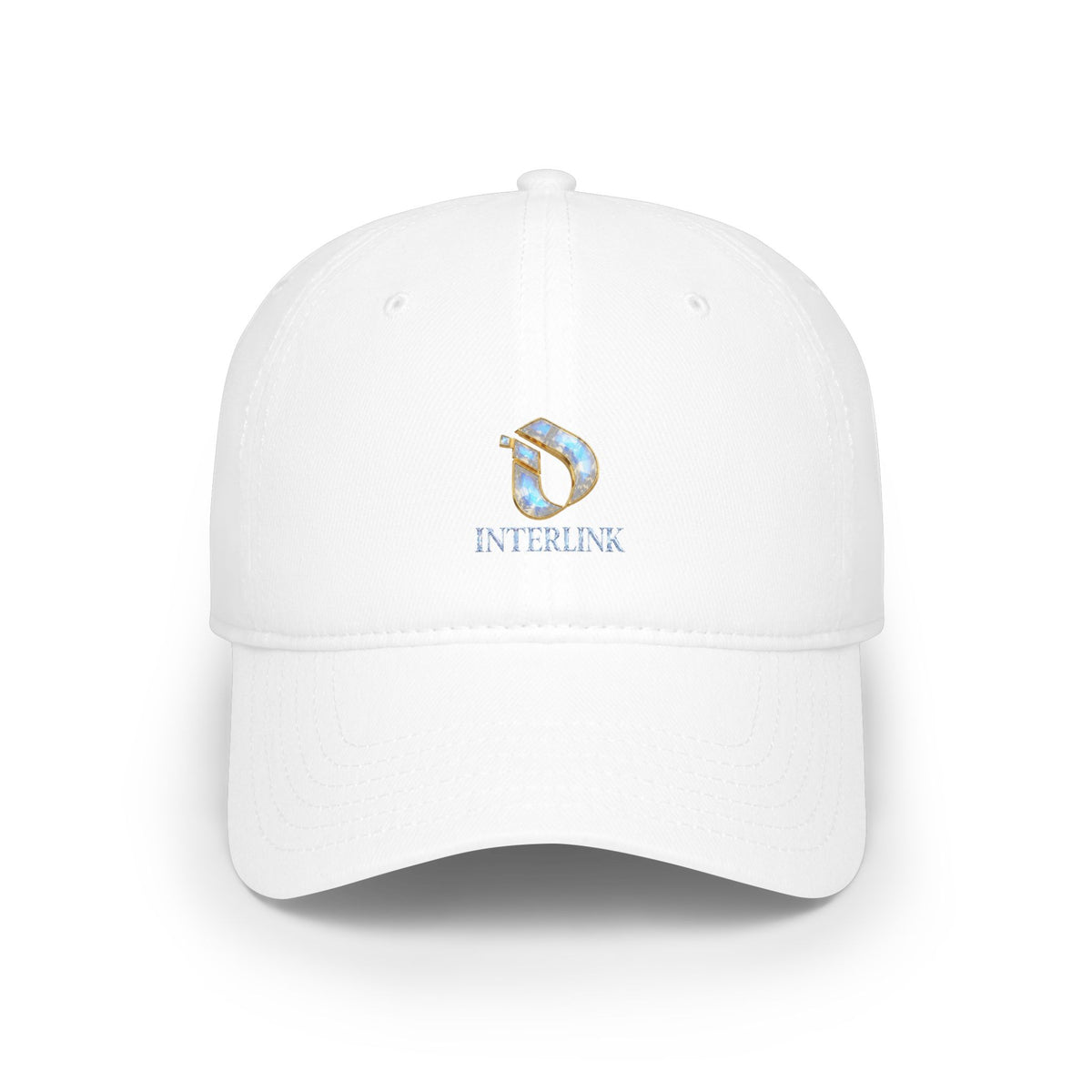Moonstone Iridescent Mark Interlink Cotton Twill Cap