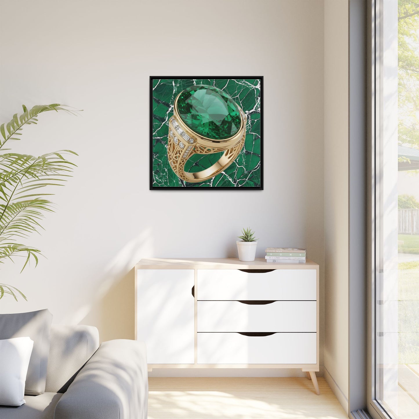 Verdant Emerald Ring Canvas