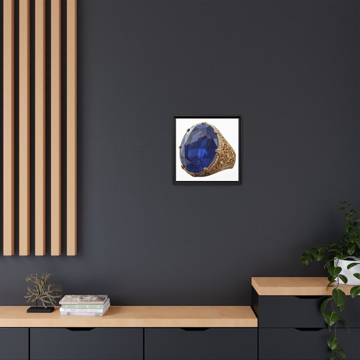 Blue Sapphire Signet Canvas Print