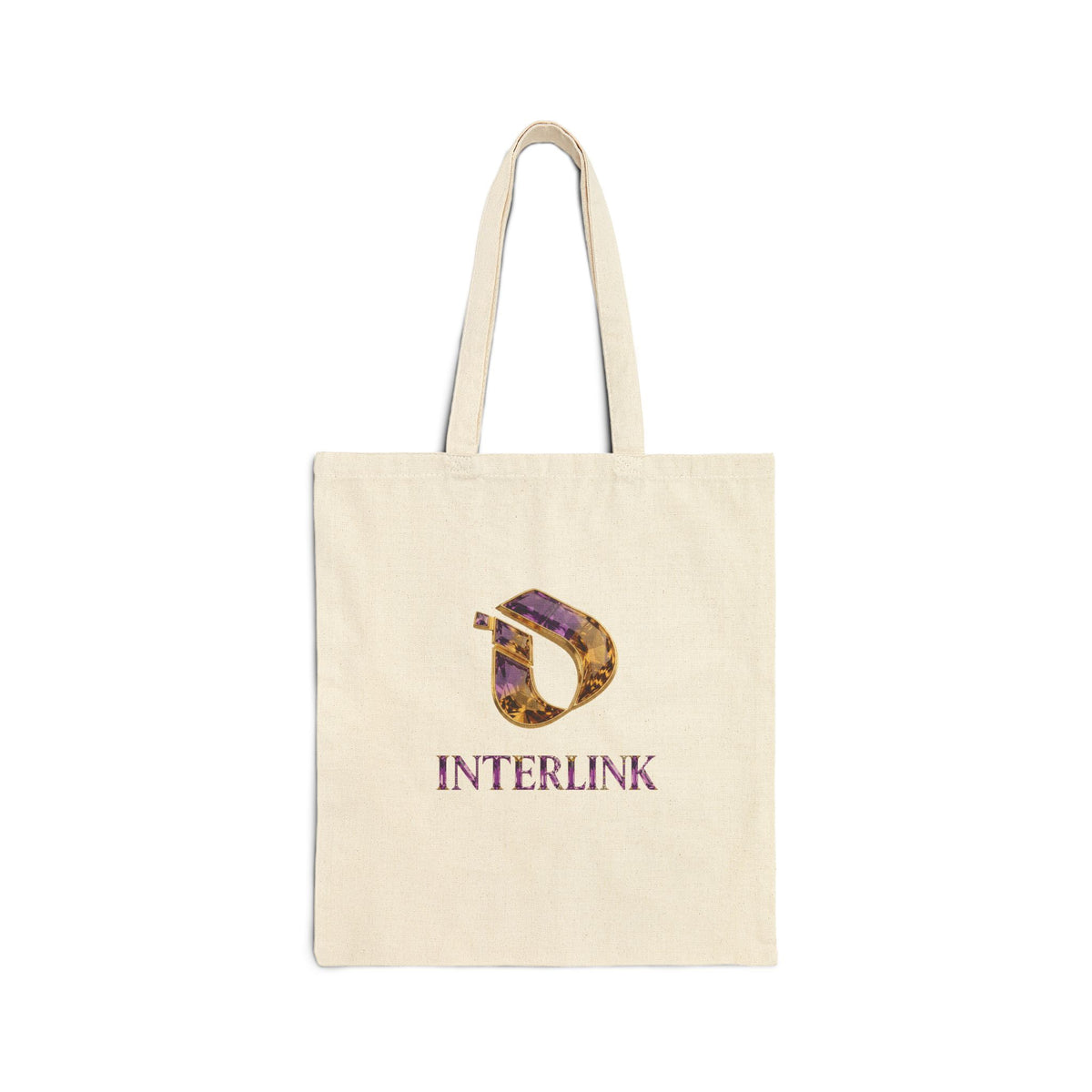 Ametrine Facetline Interlink Heavy Canvas Tote