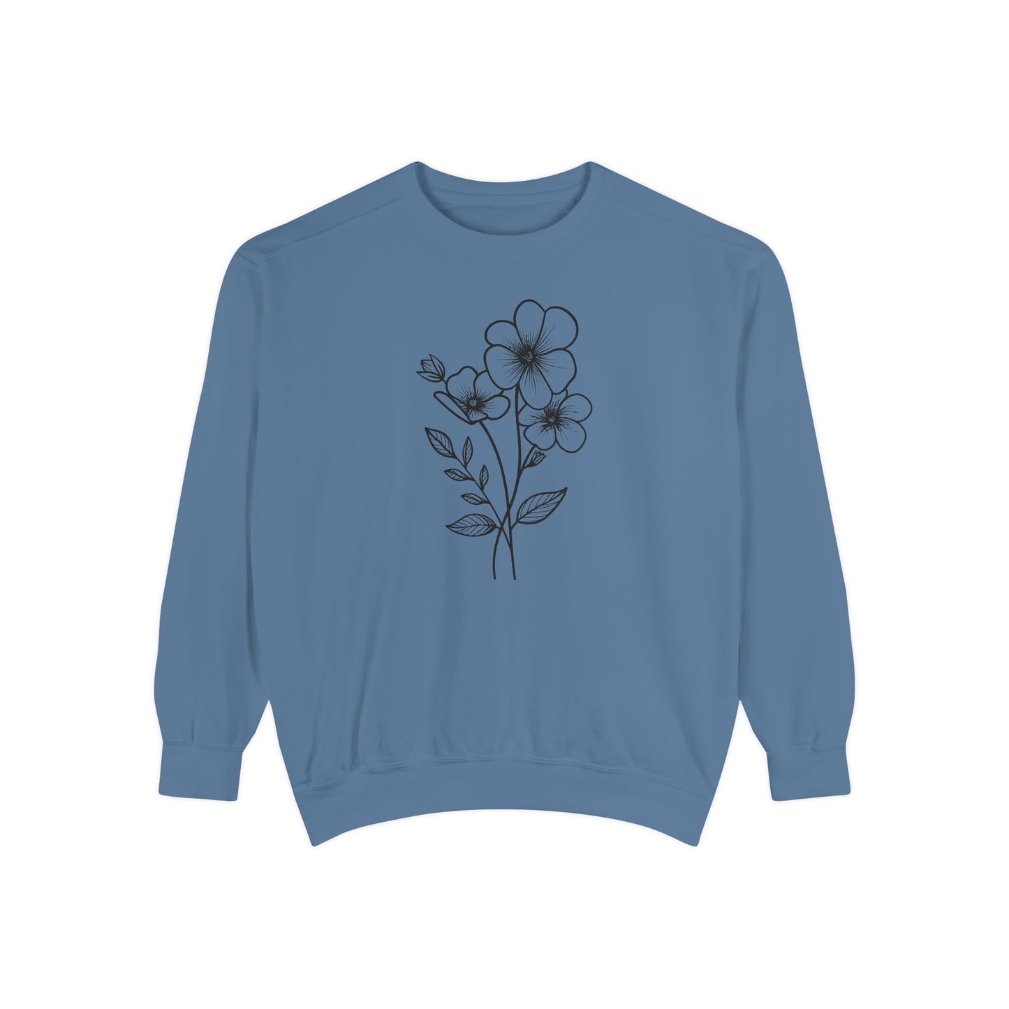 Minimal Botanical Crewneck Sweatshirt