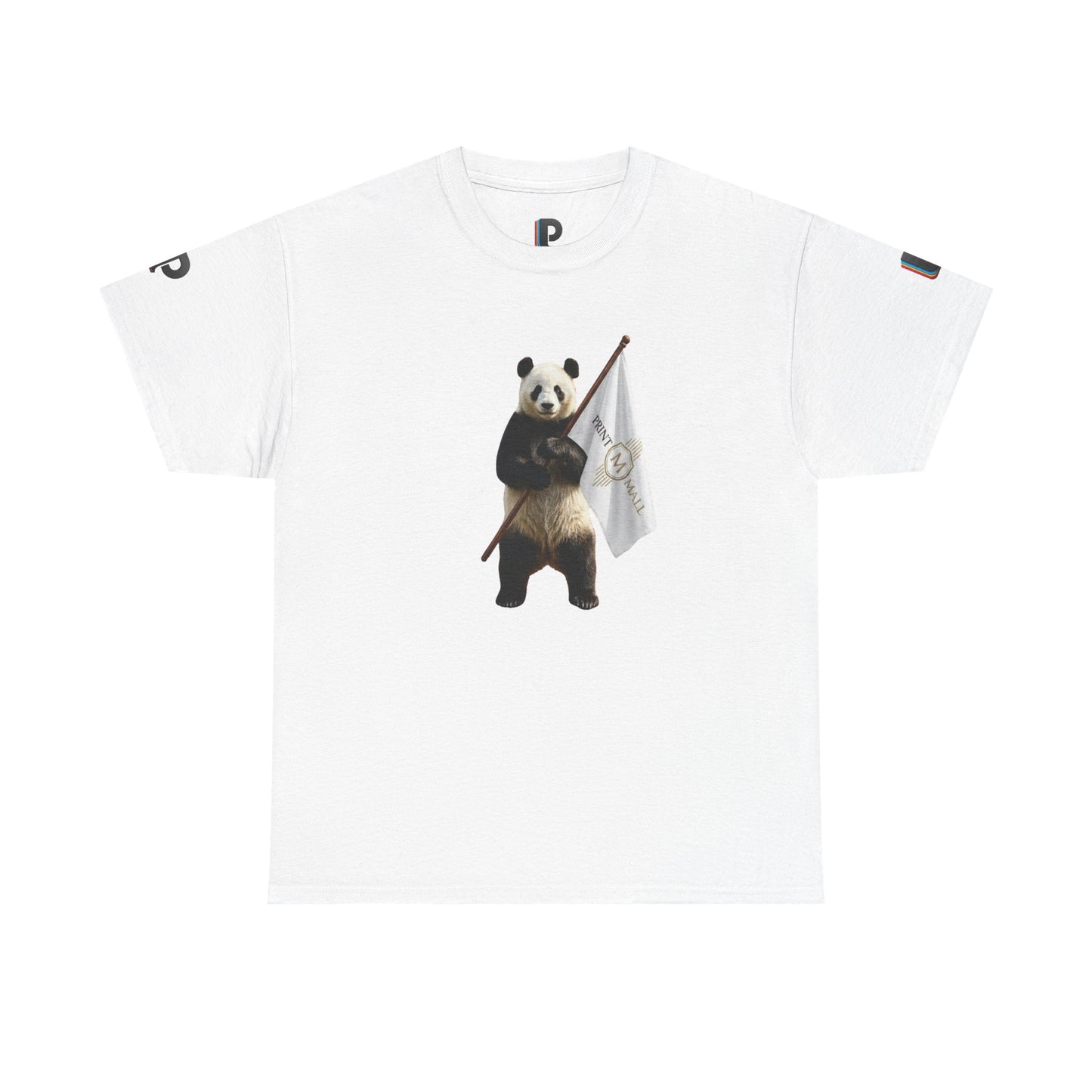 Panda Mascot Flag Graphic Men’s Tee
