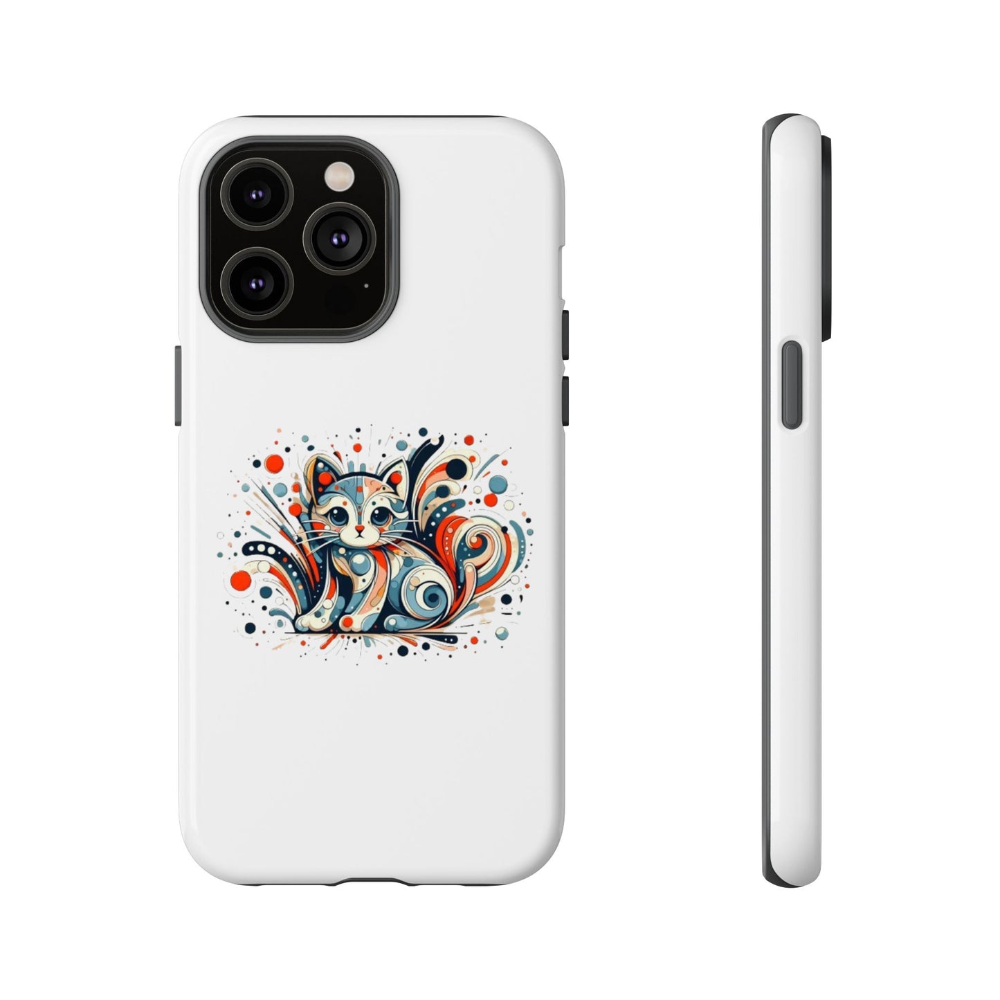 Filigree Cat Apple Phone Case