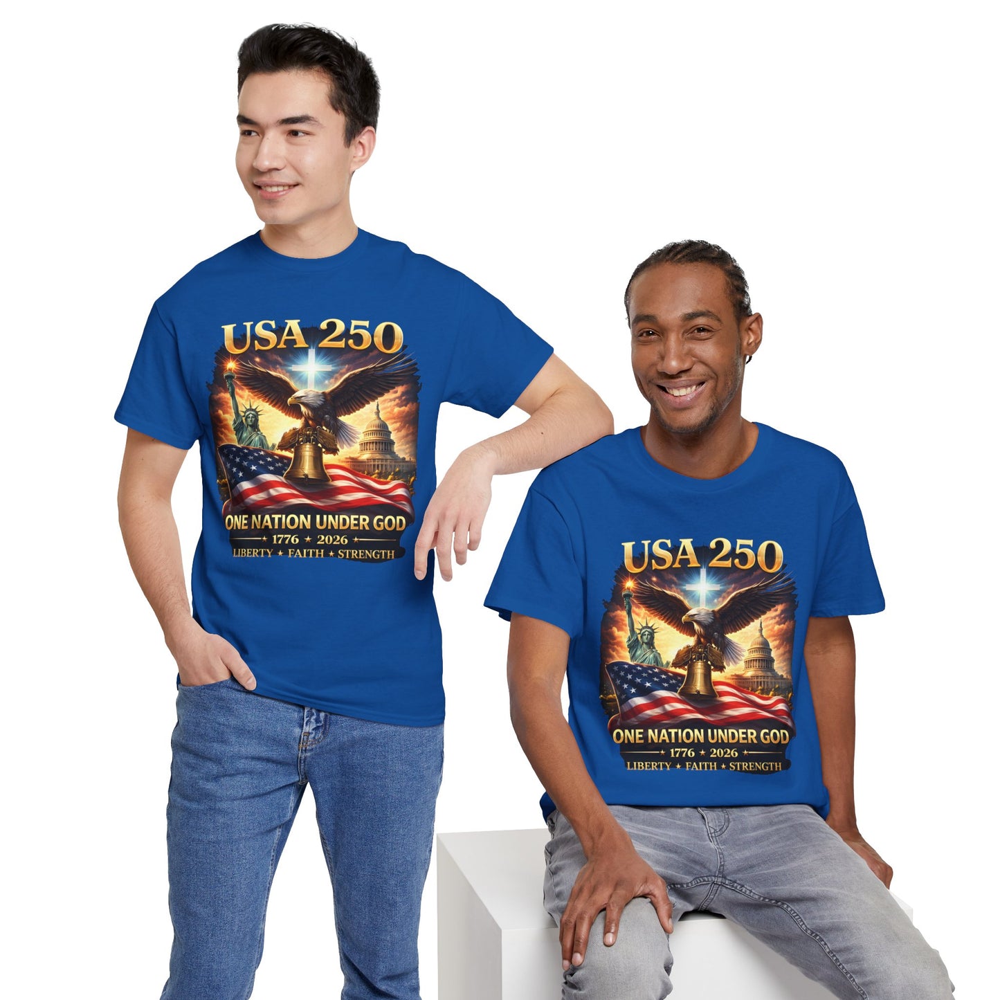 USA 250 Patriotic Tee – One Nation Under God 1776 Shirt