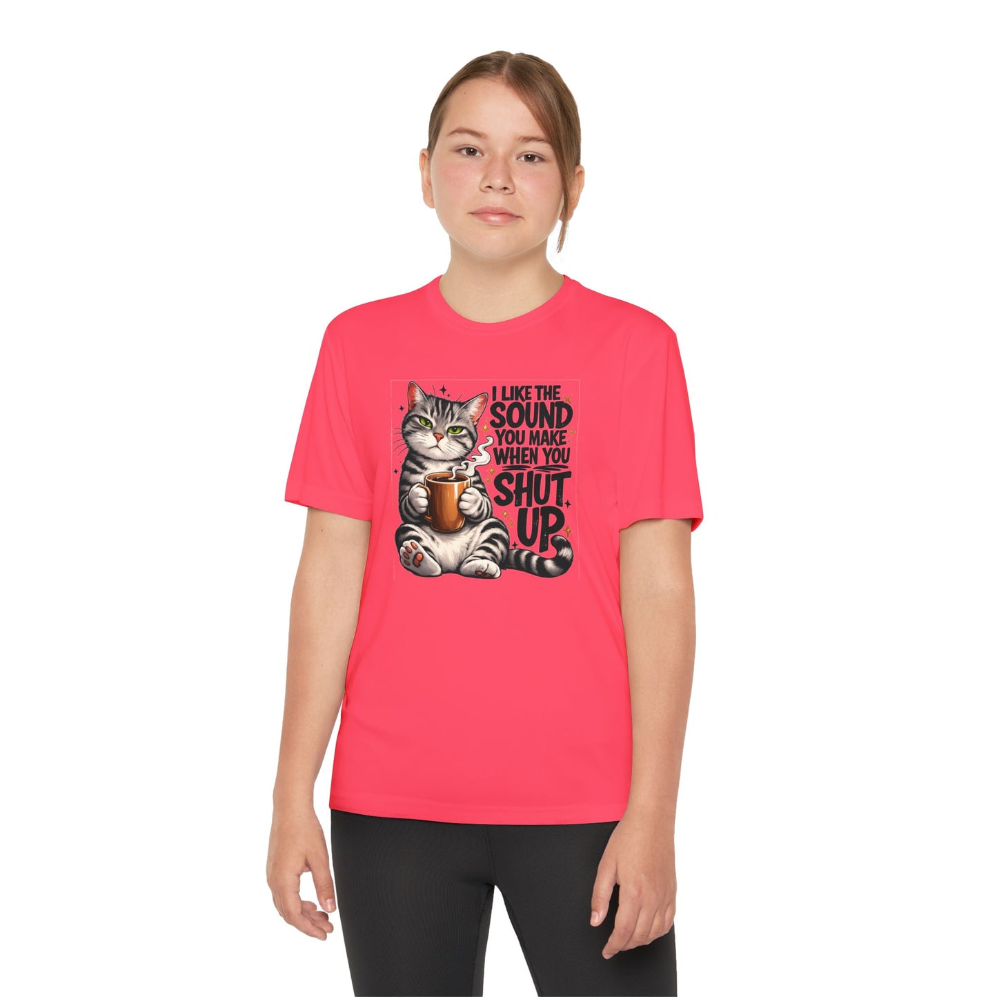 Youth Sarcastic Cat Graphic Tee