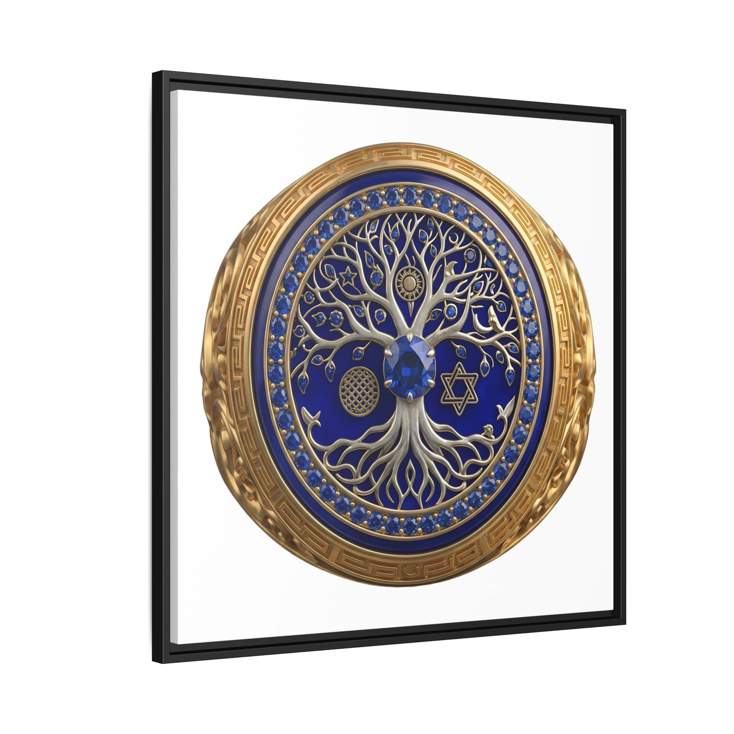 Sacred Tree Medallion Canvas Print