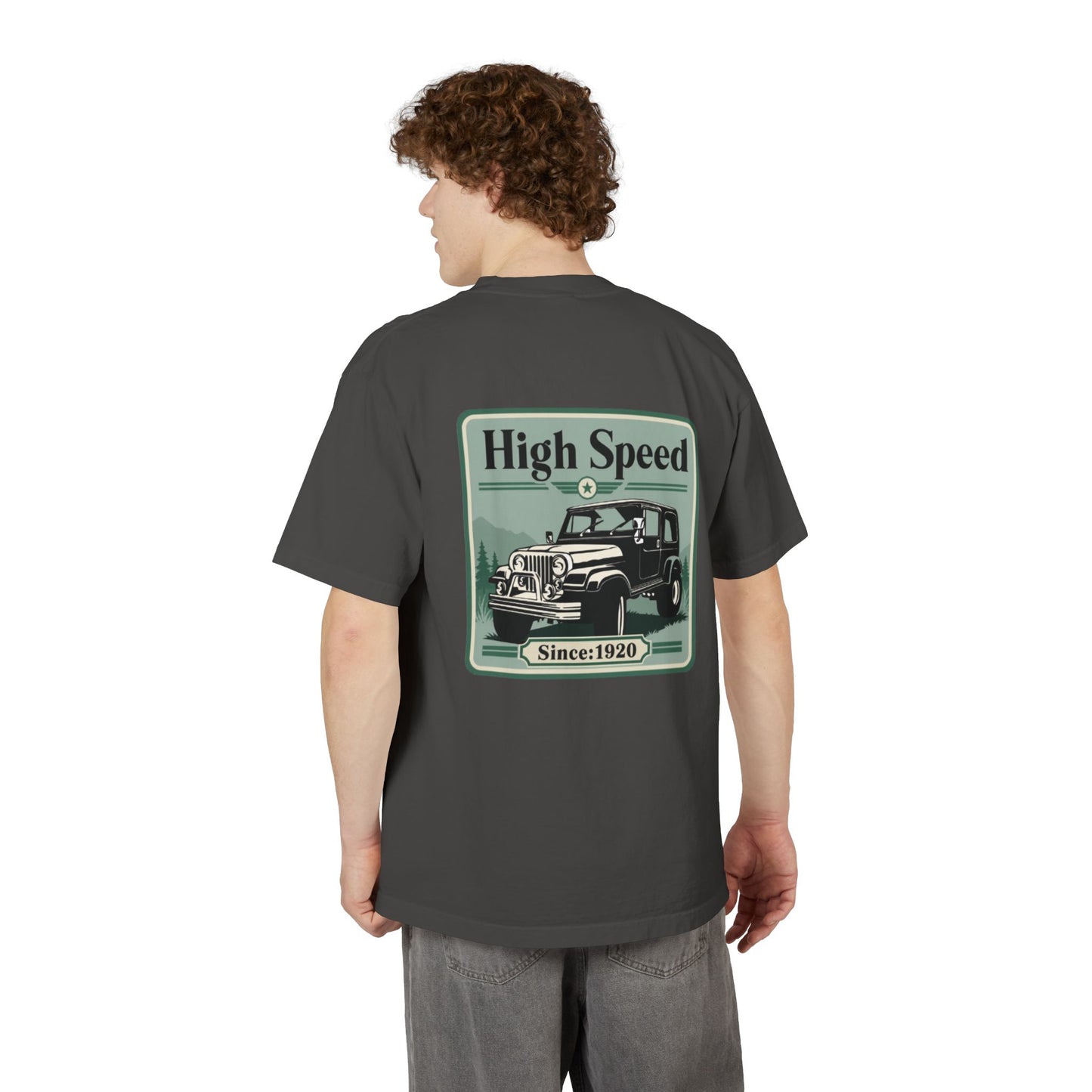 High Speed Vintage 4x4 Graphic Drop-Shoulder T-Shirt
