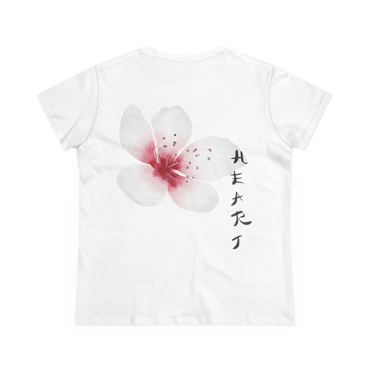 Sakura Blossom & HEART Back Print Women’s Tee