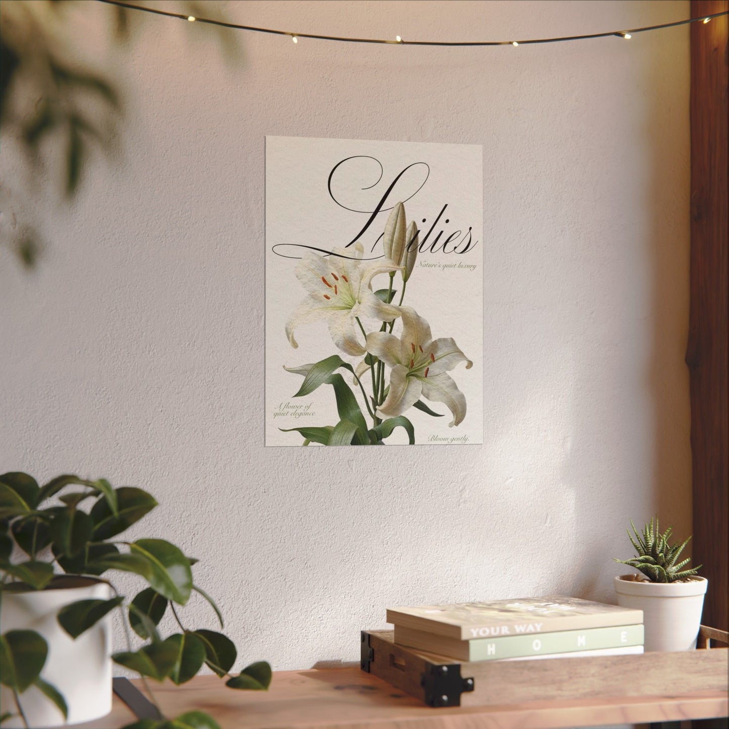 Garden Script Poster