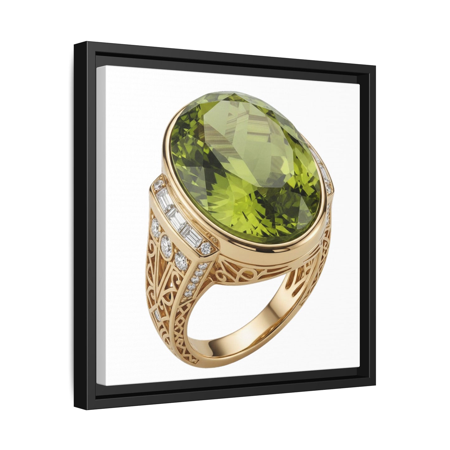 Verdant Oval Peridot Wall Art