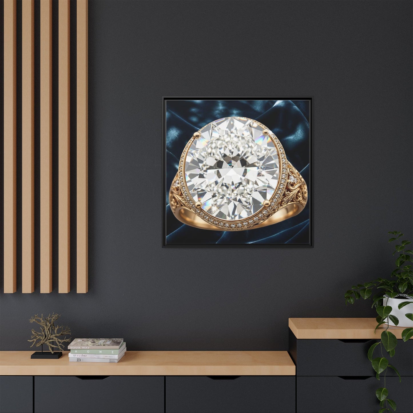 Brilliant Cut Diamond Ring Canvas