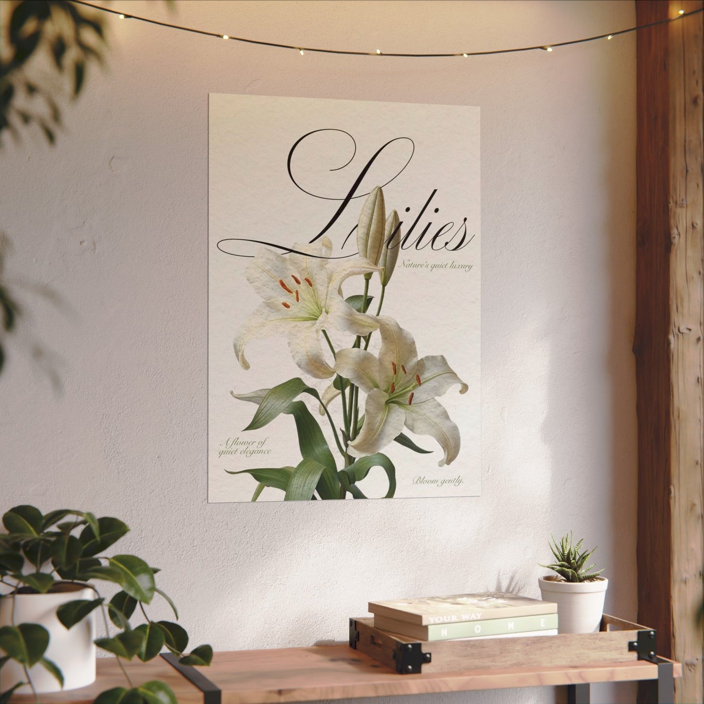 Garden Script Poster