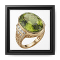 Verdant Oval Peridot Wall Art
