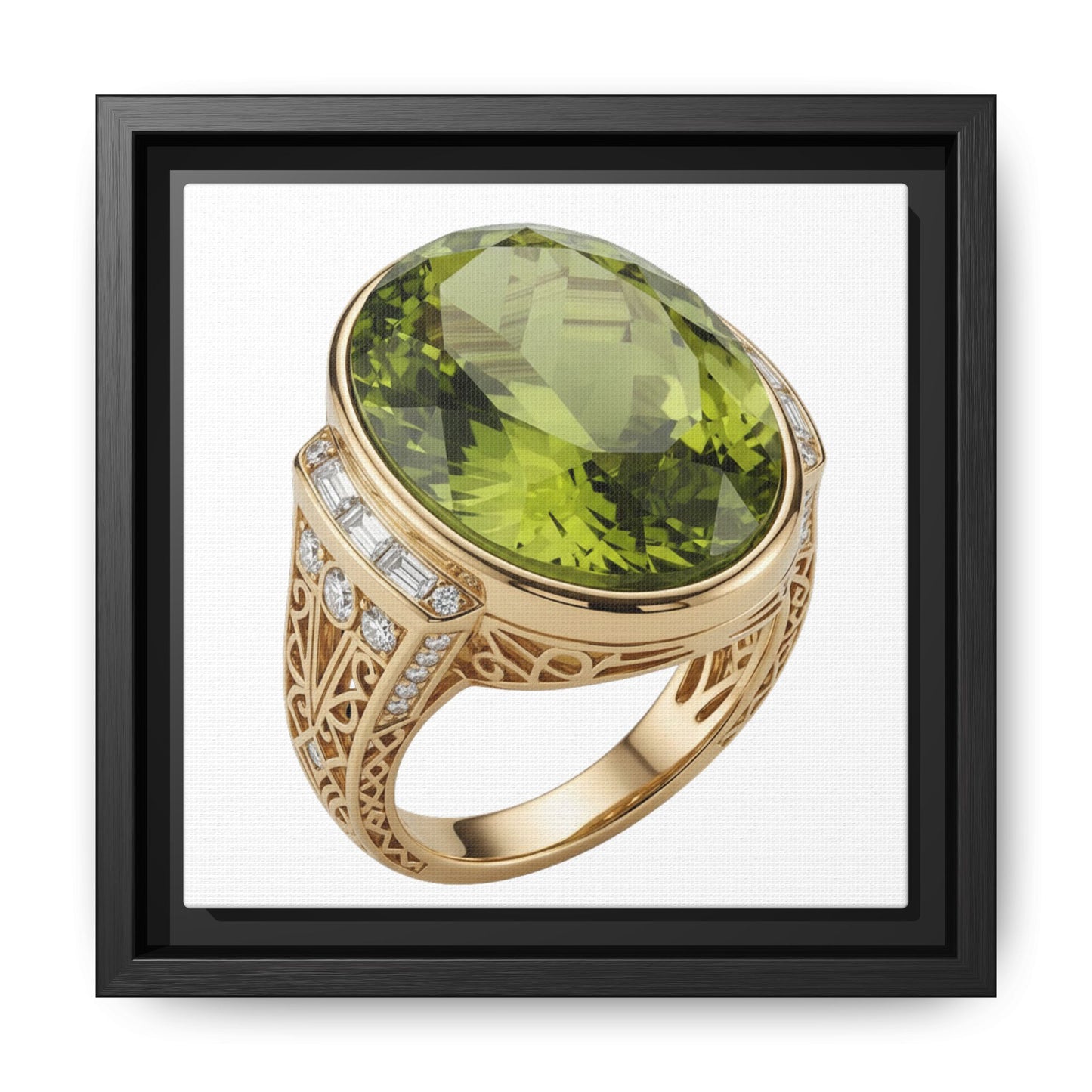 Verdant Oval Peridot Wall Art